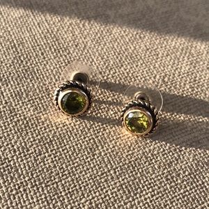 Green Stud Earrings
